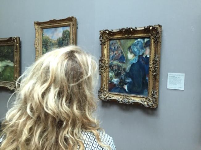Admiring a Renoir